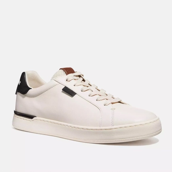 Coach Men's Leather Lowline Low Top Sneakers - 10 - Picture 1 of 11